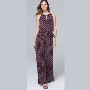 White House Black Market Printed Jumpsuit